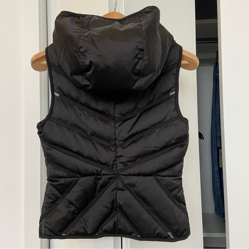 Blanc Noir - Mesh Insert Puffer Vest - Black - Size Small - Great Shape - Picture 14 of 17